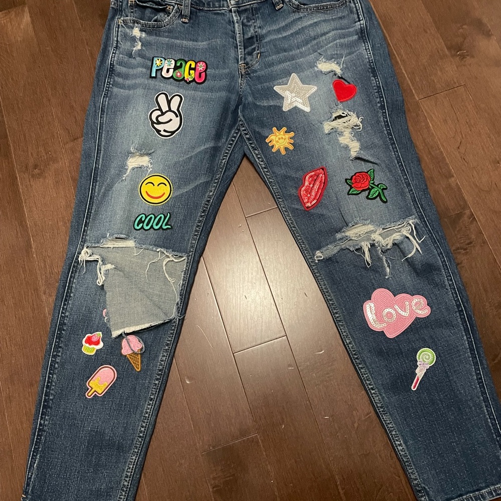Patchwork jeans size 30